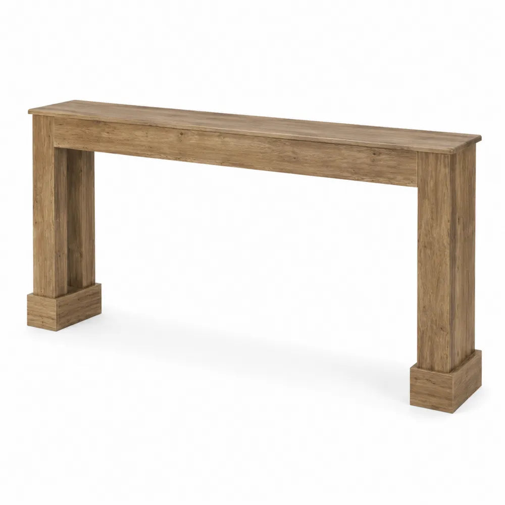 Consolle Rettangolare in Legno Massello 150x40x75 cm