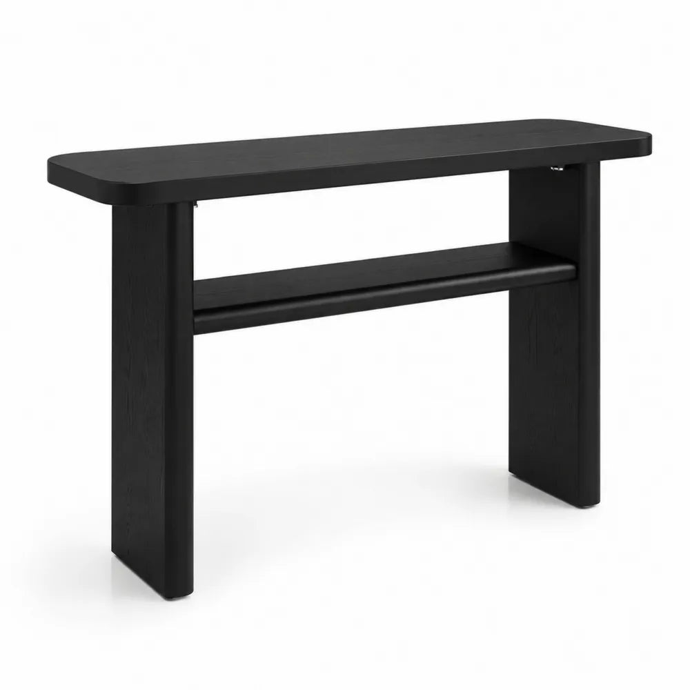Consolle rettangolare in legno MDF Nero