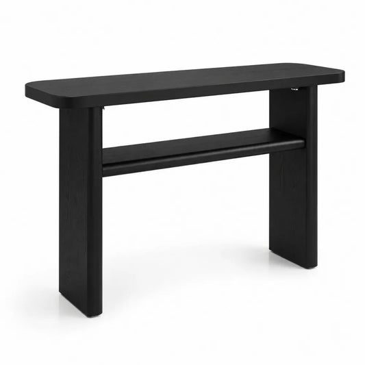 Consolle rettangolare in legno MDF Nero